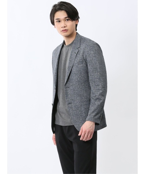 TAKA-Q（タカキュー）の「【WEB限定販売 軽量 ストレッチ ウォッシャブル】プライムフレックス 2ボタンジャケット（テーラードジャケット・メンズ・ネイビー/ブルー・S/MEDIUM/LARGE/X-LARGE/3L）」の11枚目の写真