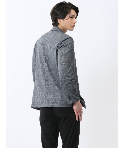 TAKA-Q（タカキュー）の「【WEB限定販売 軽量 ストレッチ ウォッシャブル】プライムフレックス 2ボタンジャケット（テーラードジャケット・メンズ・ネイビー/ブルー・S/MEDIUM/LARGE/X-LARGE/3L）」の14枚目の写真