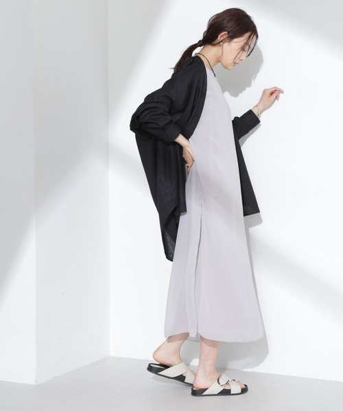 セール】シアーコンビワンピース（ワンピース）｜NANO universe（ナノ