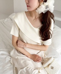 韓国っぽアシンメトリーニット/WEB限定商品