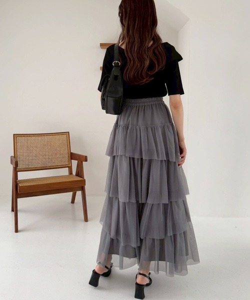 one after another NICE CLAUP(ワンアフターアナザーナイスクラップ)の「韓国っぽアシンメトリーニット/WEB限定商品(ニット/セーター・レディース・オフホワイト/ブラック/ミント/ピンク/チャコールグレー・FREE)」の14枚目の写真