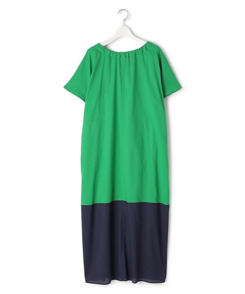 J.PRESS YORK STREET(ジェイプレスヨークストリート)の「【WOMEN】バイカラー ワンピース(ワンピース・レディース・グリーン系1/サックスブルー系1/ライトグレー系1・F)」の17枚目の写真