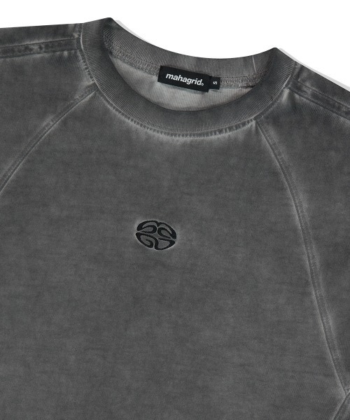 MAHAGRID(マハグリッド)の「『mahagrid/マハグリッド』 DYED TRACK TEE /ダイドトラック TEE(Tシャツ/カットソー・メンズ・カーキ/チャコールグレー・M/S)」の14枚目の写真