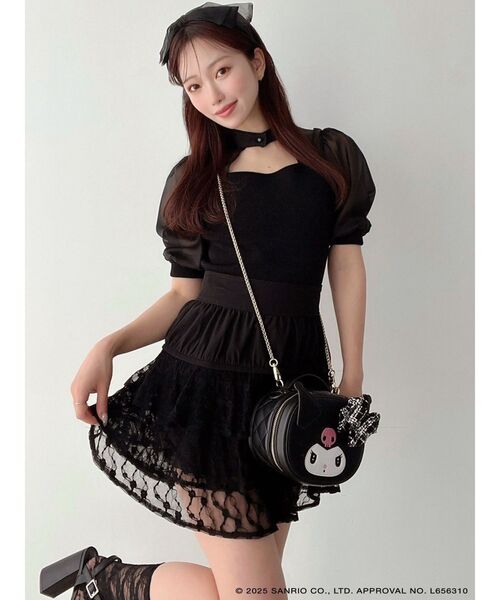 RESEXXY（リゼクシー）の「【メロクロコラボ】バニティーポーチ（ショルダーバッグ・レディース・ブラック・FREE）」の7枚目の写真