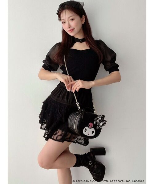 RESEXXY（リゼクシー）の「【メロクロコラボ】バニティーポーチ（ショルダーバッグ・レディース・ブラック・FREE）」の6枚目の写真