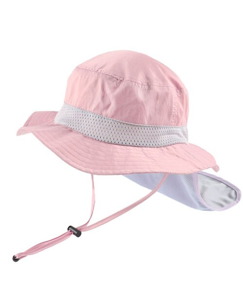 BRANSHES(ブランシェス)の「【接触冷感】フローズンメッシュネックカバー付きハット(ハット・キッズ・カーキオリーブ/ラベンダー・52cm/50cm/54cm/56cm)」の18枚目の写真