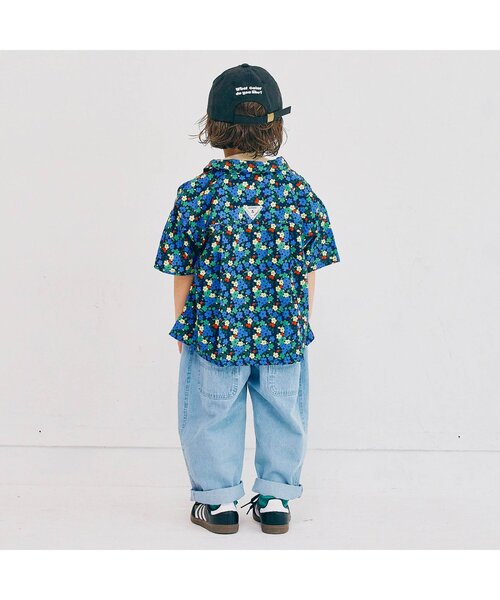 p.premier（ピードットプルミエ）の「イロチ買いしたい夏すぎる総柄半袖シャツ（シャツ/ブラウス・キッズ・ネイビー/イエロー/ダークブラウン/グリーン/レッド/ブラック・80/90/100/110/120/130/140）」の17枚目の写真