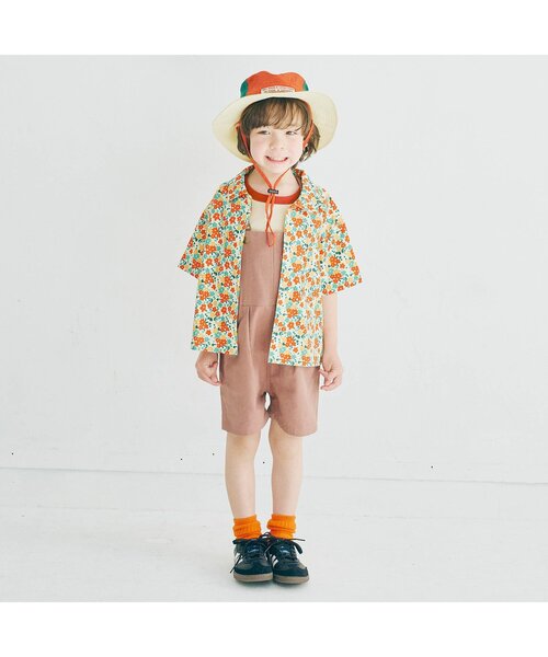 p.premier（ピードットプルミエ）の「イロチ買いしたい夏すぎる総柄半袖シャツ（シャツ/ブラウス・キッズ・ネイビー/イエロー/ダークブラウン/グリーン/レッド/ブラック・80/90/100/110/120/130/140）」の18枚目の写真