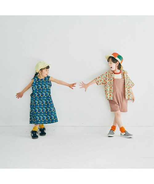 p.premier（ピードットプルミエ）の「イロチ買いしたい夏すぎる総柄半袖シャツ（シャツ/ブラウス・キッズ・ネイビー/イエロー/ダークブラウン/グリーン/レッド/ブラック・80/90/100/110/120/130/140）」の20枚目の写真