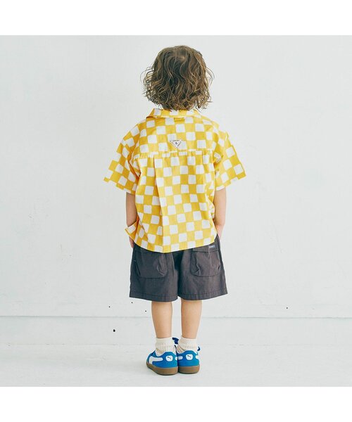 p.premier（ピードットプルミエ）の「イロチ買いしたい夏すぎる総柄半袖シャツ（シャツ/ブラウス・キッズ・ネイビー/イエロー/ダークブラウン/グリーン/レッド/ブラック・80/90/100/110/120/130/140）」の22枚目の写真