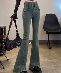レア 109 エゴギャル 古着 EGOIST サイドスナップボタン フレア