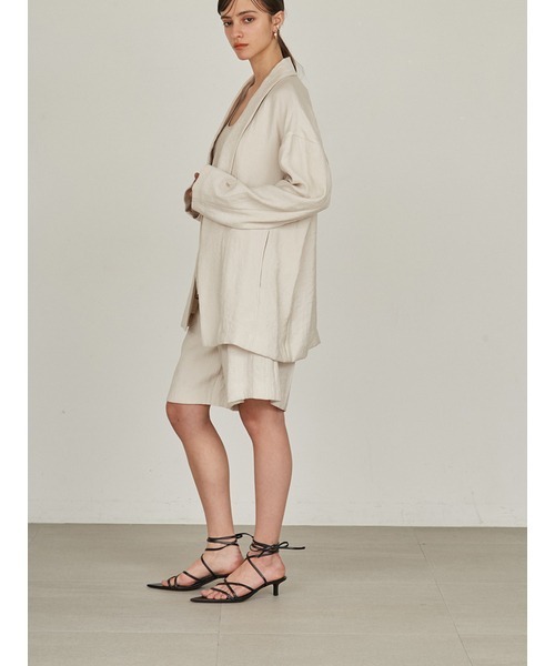 styling/（スタイリング）の「【セットアップ対応】バックサテンショートパンツ（その他パンツ・レディース・ブラック/アイボリー/ライム・1/0）」の5枚目の写真