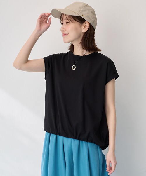 ANY(エニィ)の「シルケットスムースドロストTシャツ(Tシャツ/カットソー・レディース・ホワイト系/ブラック系/ダークブラウン系・4)」の20枚目の写真