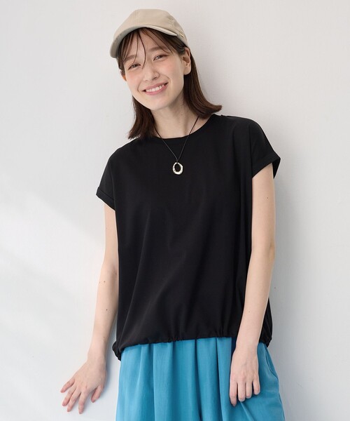 ANY(エニィ)の「シルケットスムースドロストTシャツ(Tシャツ/カットソー・レディース・ホワイト系/ブラック系/ダークブラウン系・4)」の21枚目の写真