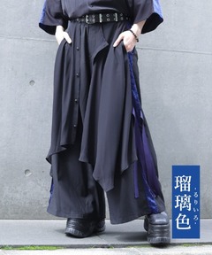 AKIKOAOKI/アキコアオキ】wide work trousers-01（カーゴパンツ