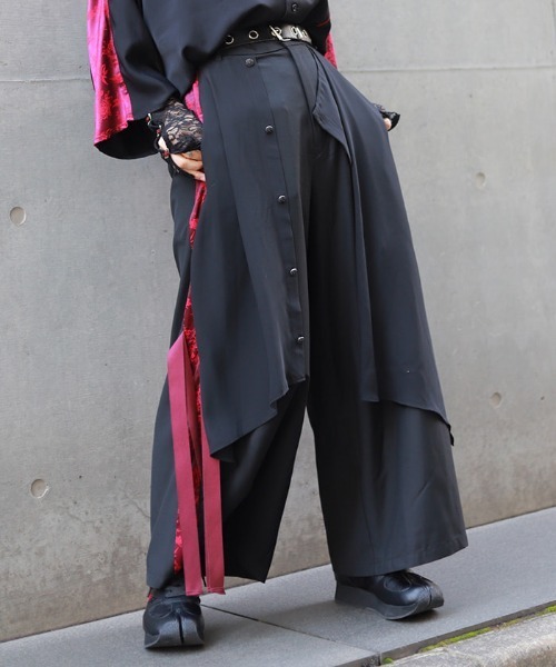 REZEN（リゼン）の「彼岸花レイヤード袴パンツ（その他パンツ