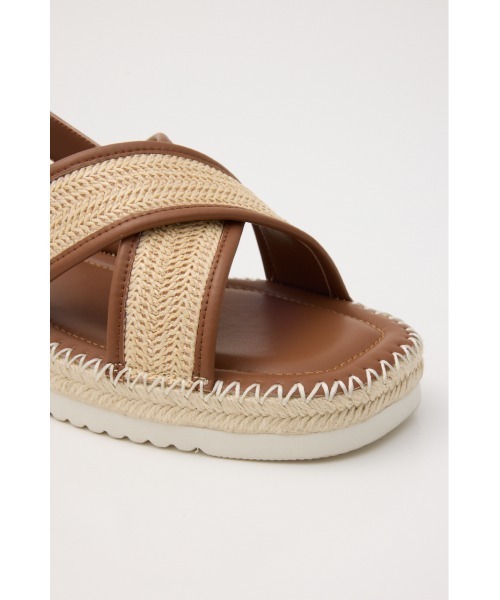 STACCATO(スタッカート)の「アランクロスプラットフォームサンダル(サンダル・レディース・ブラウン/ブラック・22.5cm/23.0cm/23.5cm/24.0cm/24.5cm)」の4枚目の写真