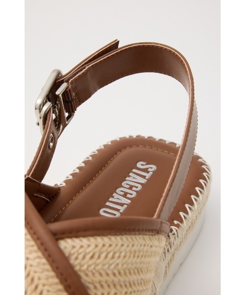 STACCATO(スタッカート)の「アランクロスプラットフォームサンダル(サンダル・レディース・ブラウン/ブラック・22.5cm/23.0cm/23.5cm/24.0cm/24.5cm)」の7枚目の写真