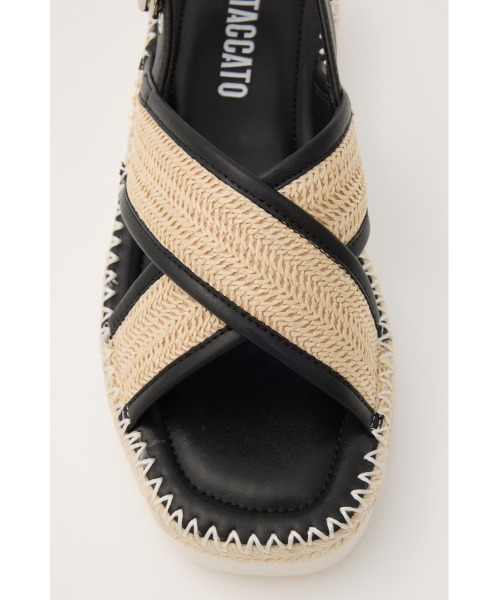 STACCATO(スタッカート)の「アランクロスプラットフォームサンダル(サンダル・レディース・ブラウン/ブラック・22.5cm/23.0cm/23.5cm/24.0cm/24.5cm)」の19枚目の写真