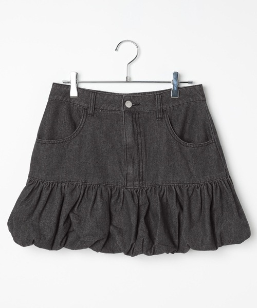 3.3 Field Trip （3.3フィールドトリップ）の「3.3 Field Trip／デニムバルーンスカート（デニムスカート・レディース・ブラック/ブルー・SMALL/MEDIUM）」の11枚目の写真