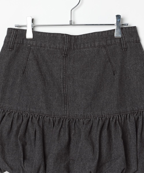 3.3 Field Trip （3.3フィールドトリップ）の「3.3 Field Trip／デニムバルーンスカート（デニムスカート・レディース・ブラック/ブルー・SMALL/MEDIUM）」の14枚目の写真