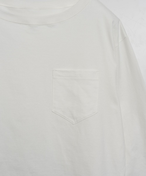 YOOU(ユー)の「オフショルダーカットソー/ワイドネックデザイン × リラックスシルエット(Tシャツ/カットソー・レディース・グレー/ブラック/マルチ/ホワイト・FREE)」の6枚目の写真