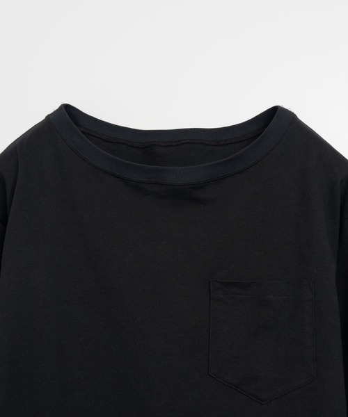 YOOU(ユー)の「オフショルダーカットソー/ワイドネックデザイン × リラックスシルエット(Tシャツ/カットソー・レディース・グレー/ブラック/マルチ/ホワイト・FREE)」の9枚目の写真