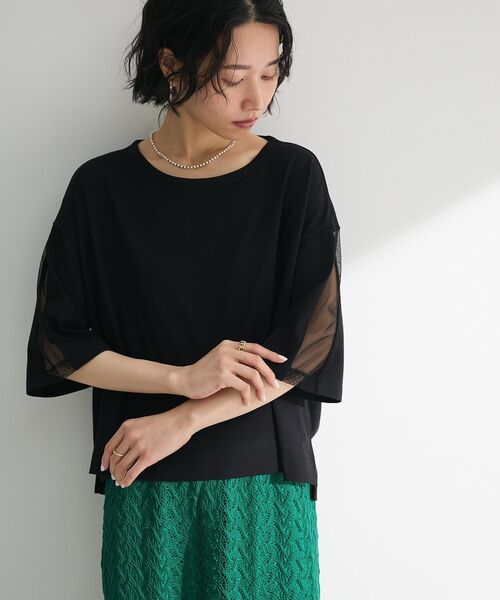 2025新商品 セール】今年っぽチュールドッキングプルオーバー（Tシャツ トップス
