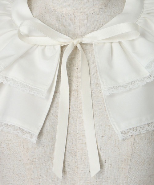 F i.n.t（フィント）の「ダブルタックフリルつけ衿/fint　フィント（付け襟・レディース・オフホワイト・FREE）」の12枚目の写真