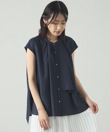 アシンメトリー の レイヤード」に該当するトップスファッション