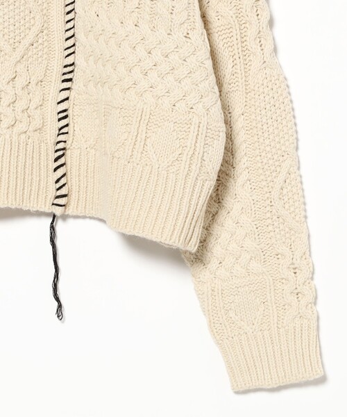 B:MING by BEAMS(ビーミングバイビームス)の「アラン ステッチ ニット(ニット/セーター・レディース・オレンジ系その他6/ホワイト系その他5・ONE SIZE)」の5枚目の写真