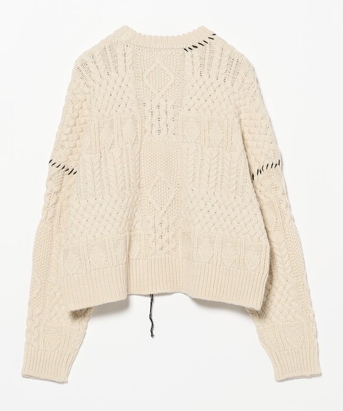 B:MING by BEAMS(ビーミングバイビームス)の「アラン ステッチ ニット(ニット/セーター・レディース・オレンジ系その他6/ホワイト系その他5・ONE SIZE)」の6枚目の写真