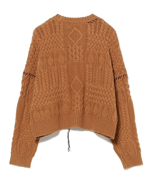 B:MING by BEAMS(ビーミングバイビームス)の「アラン ステッチ ニット(ニット/セーター・レディース・オレンジ系その他6/ホワイト系その他5・ONE SIZE)」の9枚目の写真