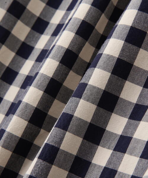 human woman（ヒューマンウーマン）の「◆ギンガムチェックワンタックセミワイドパンツ（その他パンツ・レディース・ダークインディゴブルー・SMALL/MEDIUM）」の12枚目の写真