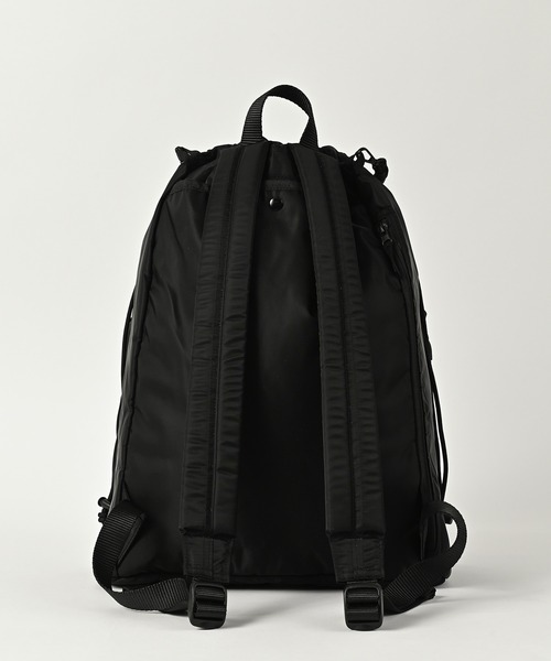 ADAM PATEK（アダムパテック）の「《ADAMPATEK》double pockets drawstring backpack/ダブルポケットバックパック(AP2519035)（バックパック/リュック・レディース・ブラック/グレー・FREE）」の5枚目の写真