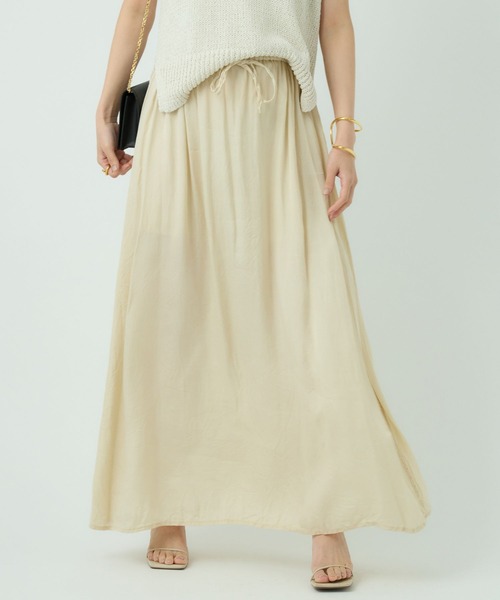 24SS Chaos カオス ソランスカート サックス マキシ 24SS Chaos カオス ソランスカート サックス マキシ