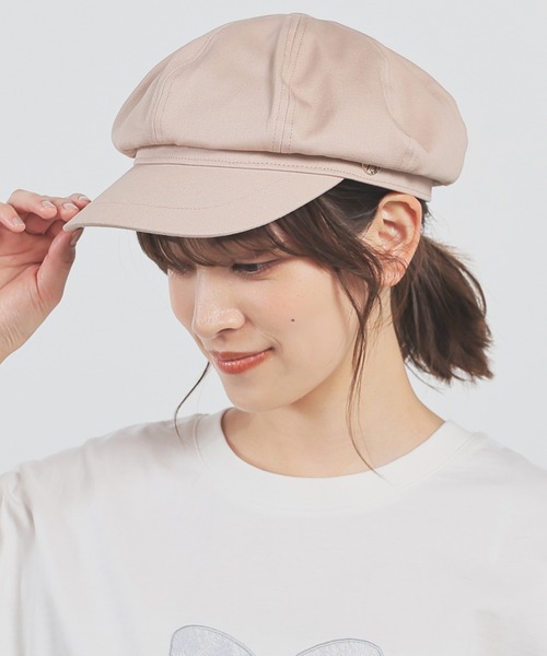 Honeys（ハニーズ）の「【汗止めテープ】キャスケット（キャスケット・レディース・ベージュ/アイボリー/ブラック・FREE）」の2枚目の写真