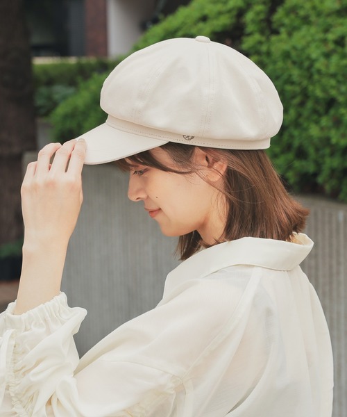 Honeys（ハニーズ）の「【汗止めテープ】キャスケット（キャスケット・レディース・ベージュ/アイボリー/ブラック・FREE）」の7枚目の写真