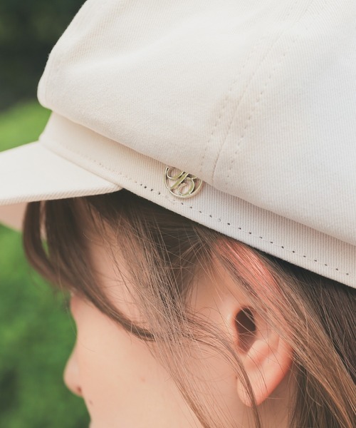 Honeys（ハニーズ）の「【汗止めテープ】キャスケット（キャスケット・レディース・ベージュ/アイボリー/ブラック・FREE）」の8枚目の写真