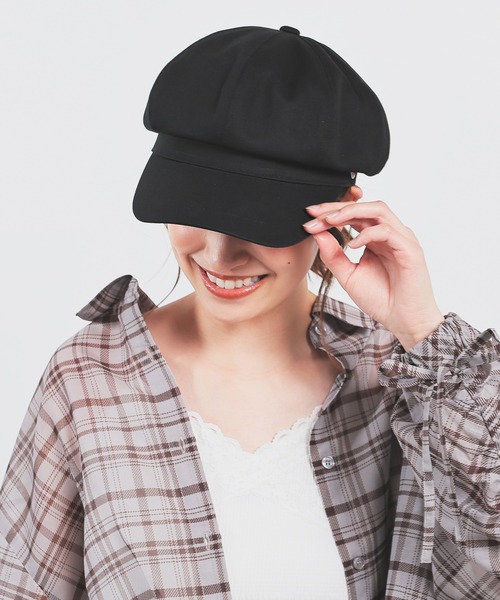 Honeys（ハニーズ）の「【汗止めテープ】キャスケット（キャスケット・レディース・ベージュ/アイボリー/ブラック・FREE）」の9枚目の写真