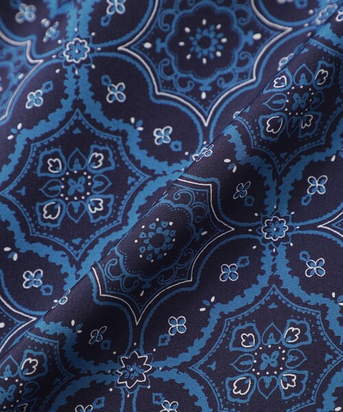 LOVELESS(ラブレス)の「オーナメントプリントショートスリーブシャツ(シャツ/ブラウス・メンズ・グリーン系その他/ブラック/ブルー・M/L)」の14枚目の写真