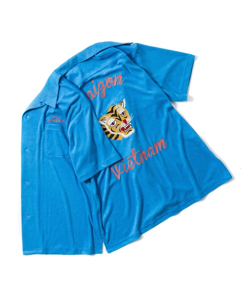 専用　新品　HOUSTON ヒューストン　ボーリングシャツ　虎　ベトナム 新品 タグ付 HOUSTON ヒューストン ボーリングシャツ 虎 ベトナム 黒