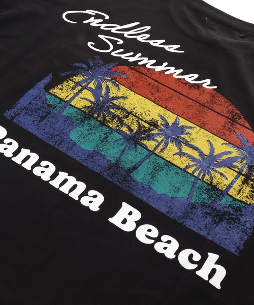 anap mimpi(アナップミンピ)の「ビーチ グラフィック プリント ポケット ビッグ Tシャツ(Tシャツ/カットソー・レディース・ブルー系その他/オフホワイト/ブラック・FREE)」の19枚目の写真