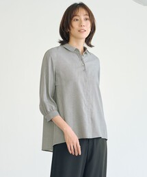 【洗える】ウォッシャブルキュプラツイル シャツ