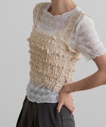 Lunea | フリルレースビスチェ(ベスト)