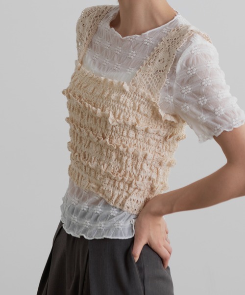 最終価格！￥8988！！FRANGANT レースビスチェ frangant lace bustier レースビスチェ - メルカリ