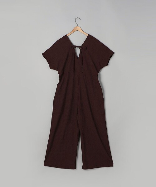 coen（コーエン）の「サッカーチェックオールインワンサロペット（サロペット/オーバーオール・レディース・ブラック/ネイビー/ブラウン・FREE）」の19枚目の写真