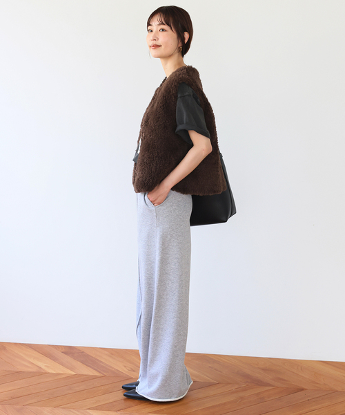 SLOBE IENA（スローブイエナ）の「フェイクファーニットベスト（ベスト・レディース・ブラウン/ベージュ・FREE）」の5枚目の写真