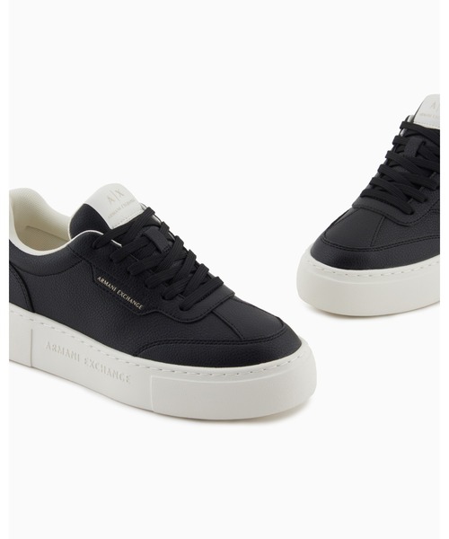 ARMANI EXCHANGE(アルマーニエクスチェンジ)の「【A|X アルマーニ エクスチェンジ】<オンライン限定>ボリュームソールレースアップスニーカー(スニーカー・レディース・オフホワイト/ブラック・36/36.5/37/38/38.5/39/37.5)」の6枚目の写真
