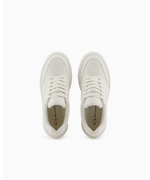 ARMANI EXCHANGE(アルマーニエクスチェンジ)の「【A|X アルマーニ エクスチェンジ】<オンライン限定>ボリュームソールレースアップスニーカー(スニーカー・レディース・オフホワイト/ブラック・36/36.5/37/38/38.5/39/37.5)」の4枚目の写真